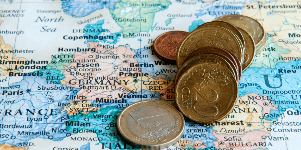 How is cash ranked throughout Europe?